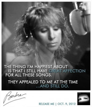 An excerpt from the liner notes of Barbra's new album Preorder now at ...