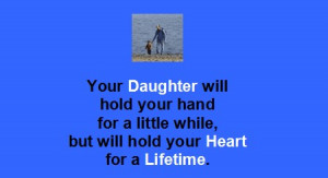 Daughter Quotes in English: Your daughter will hold your heart for a ...
