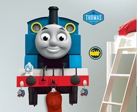 Thomas the Tank Engine Giant Wall Decal with Hooks