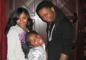 Lil Wayne photoed with ex wife (Toya), and his 12 year old daughter ...