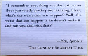 Quotes about baby boys are in blue.