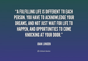 Fulfilling Your Dreams Quotes