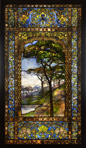 Louis Comfort Tiffany - Landscape Window, 1893-1920, Leaded Glass ...
