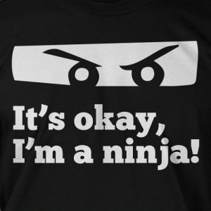 Funny Ninja It's okay, I'm a ninja karate Tshirt T-Shirt Tee Shirt ...