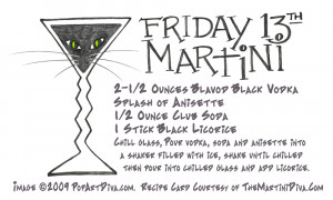 FRIDAY THE 13TH BLACK CAT LICORICE MARTINI - a Candy Martini Recipe on ...