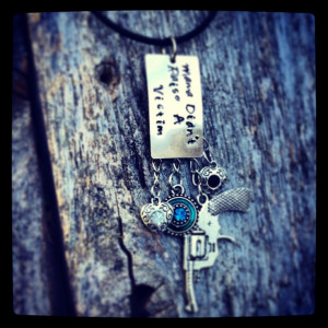 Cowgirl quote stamped necklace. Mama didn't raise a victim. Cute ...