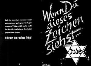 Anti-Semitic Nazi Propaganda poster. It reads: