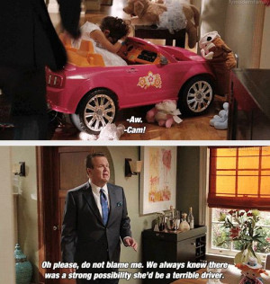 Modern Family, Lily drives a car