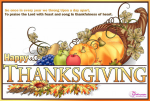 ... To praise the Lord with feast & song In Thankfulness of heart