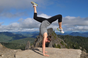 handstand on a mountain a couple weeks ago.