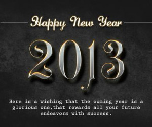 Wishes You A Very Happy New Year 2013 :)