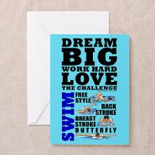 Swimmer Greeting Cards
