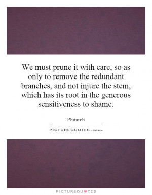 We must prune it with care, so as only to remove the redundant ...