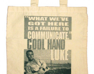 Failure To Communicate - Cool Hand Luke, Paul Newman Natural Canvas ...