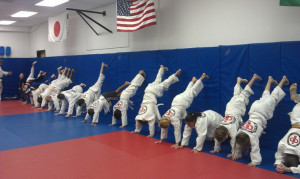 The kids new favorite game. Last ones feet that touch the ground wins!