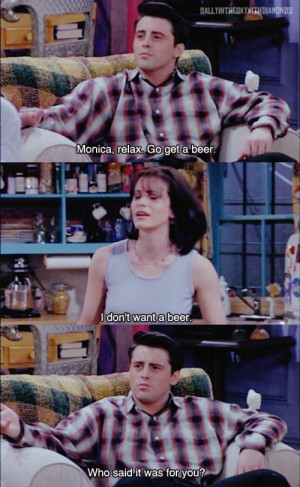 friends, funny, joey, monica, text