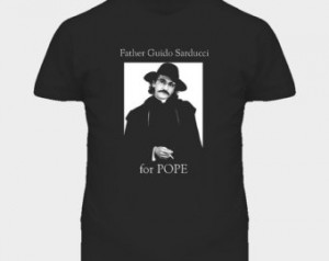 Father Guido Sarducci For Pope Retr o Snl Comedy T Shirt ...