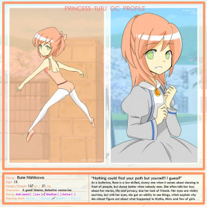 Princess Tutu OC Profile Sheet by NishikawaRune