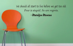 MARILYN MONROE QUOTE decal sticker wall beautiful words nice