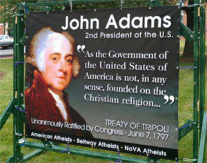 1797 Treaty of Tripoli signed by John Adams