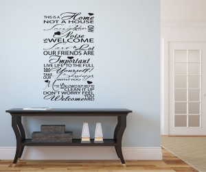 ... Typography Hallway/Lounge Vinyl Art Wall Stickers Quotes Decal Wall