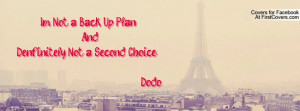 not a back up plan anddenfinitely not a second choice ! dodo ...