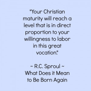 Christian maturity quote by RC Sproul small