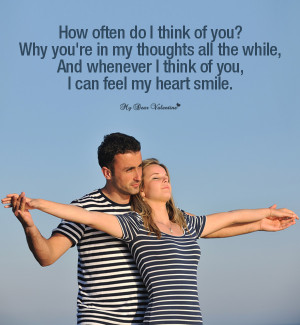Thinking Of You Picture Quote - How often do I think