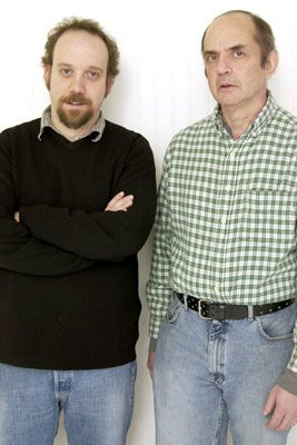 Paul Giamatti and Harvey Pekar at event of American Splendor (2003)