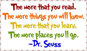 Dr Seuss Reading Quotes Dr seuss reading quotes