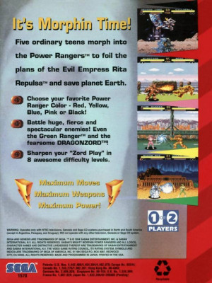 ... Thumbnail / Media File 4 for Mighty Morphin Power Rangers (Europe