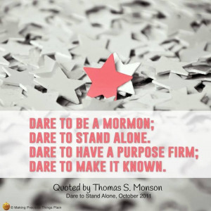 Dare to stand alone