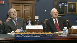 Justices Stephen Breyer and Anthony Kennedy during a congressional ...
