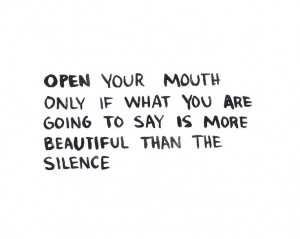 silence quote - words of wisdom