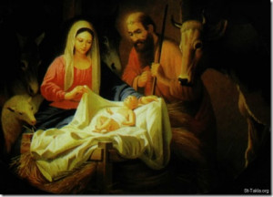 christmas nativity scene painting