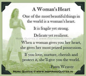 Women Quotes,Thoughts on Women's heart - Inspirational Pictures Images ...