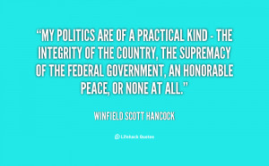 Winfield Scott Hancock Quotes