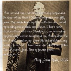 Chief John Ross, first Principle Chief elected to the Cherokee Nation ...