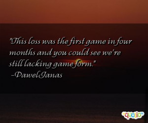 This loss was the first game in