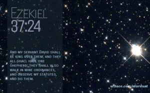 Bible Quote Ezekiel 37:24 Inspirational Hubble Space Telescope Image