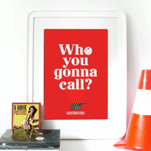 ... 80's movies celebrate this famous quote Ghostbusters claim Poster