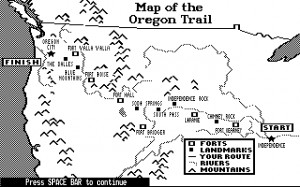 The Oregon Trail 1843 Map