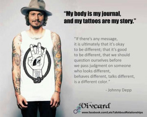 Johnny Depp Tattoo Quote Johnny depp tattoos quotes