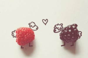 amazing, blackberry, coloful, cute, fruit, fruits, heart, kiss, love ...