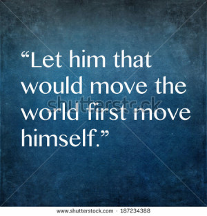 Inspirational quote by ancient Greek philosopher Socrates - stock ...