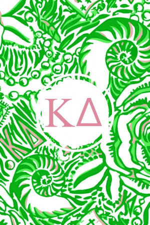 Kappa delta Lilly monogram iPhone background