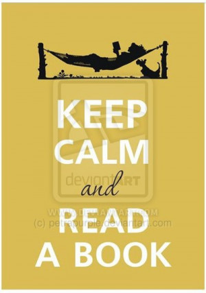 Keep calm and read a book by petrapurple