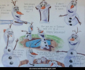 Olaf The Snowman Funny Quotes