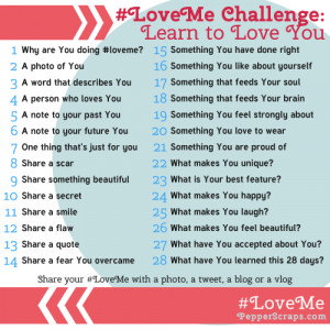 Love me Challenge- Days 1,2, and 3