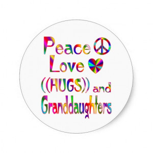 Granddaughter Hugs Stickers